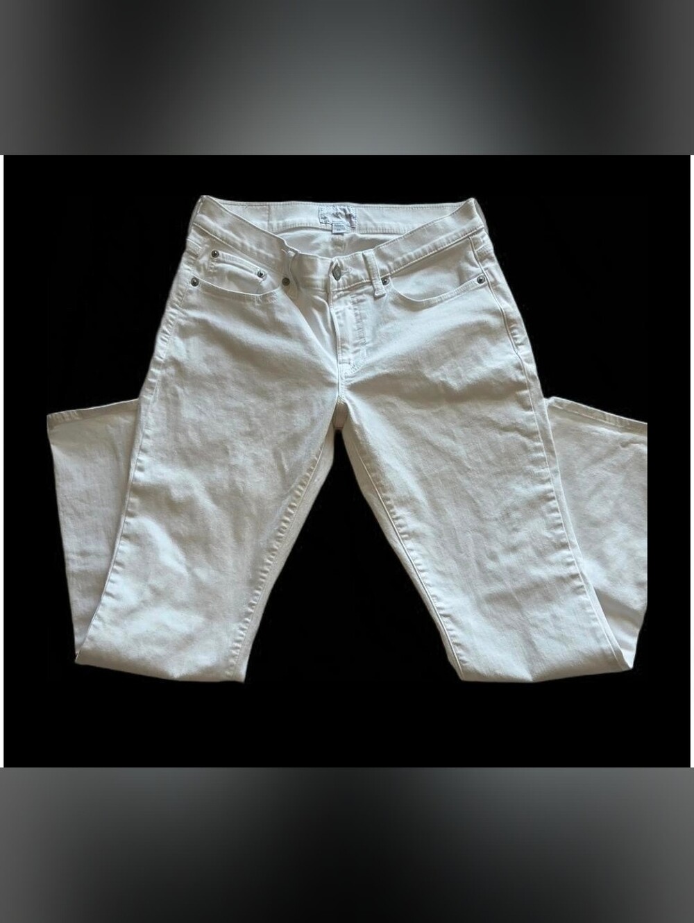 Lucky Brand Sweet Mid Rise Straight Jeans White
